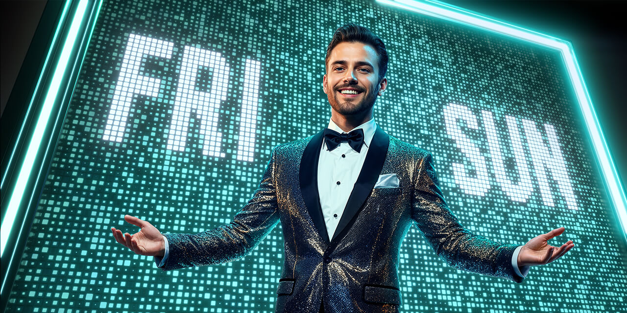 Weekend Reload Bonus      $1,400 + 50 Free Spins